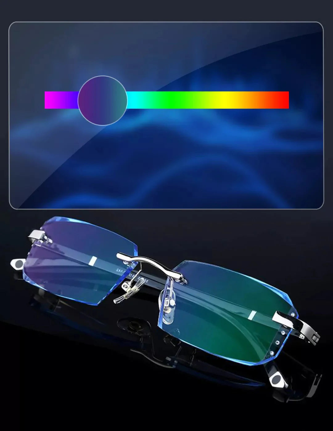 Lentes Multifocales Progresivas Anti Luz Azul UV400 – Ultraligeras y Fotocromáticas