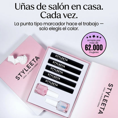 Pack x5 Gel Nail Pens Styleeta – Manicura en Casa sin Lámpara
